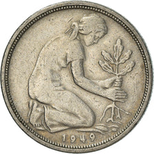Coin, GERMANY - FEDERAL REPUBLIC, 50 Pfennig, 1949, Munich, AU(50-53)