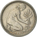 Coin, GERMANY - FEDERAL REPUBLIC, 50 Pfennig, 1949, Munich, AU(50-53)