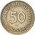 Moneda, ALEMANIA - REPÚBLICA FEDERAL, 50 Pfennig, 1971, Stuttgart, BC+, Cobre -
