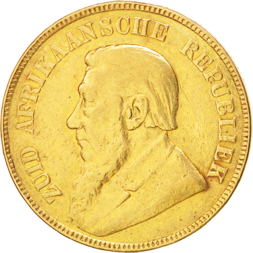 Sudafrica, Pond, Een, 1898, BB, Oro, KM:10.2