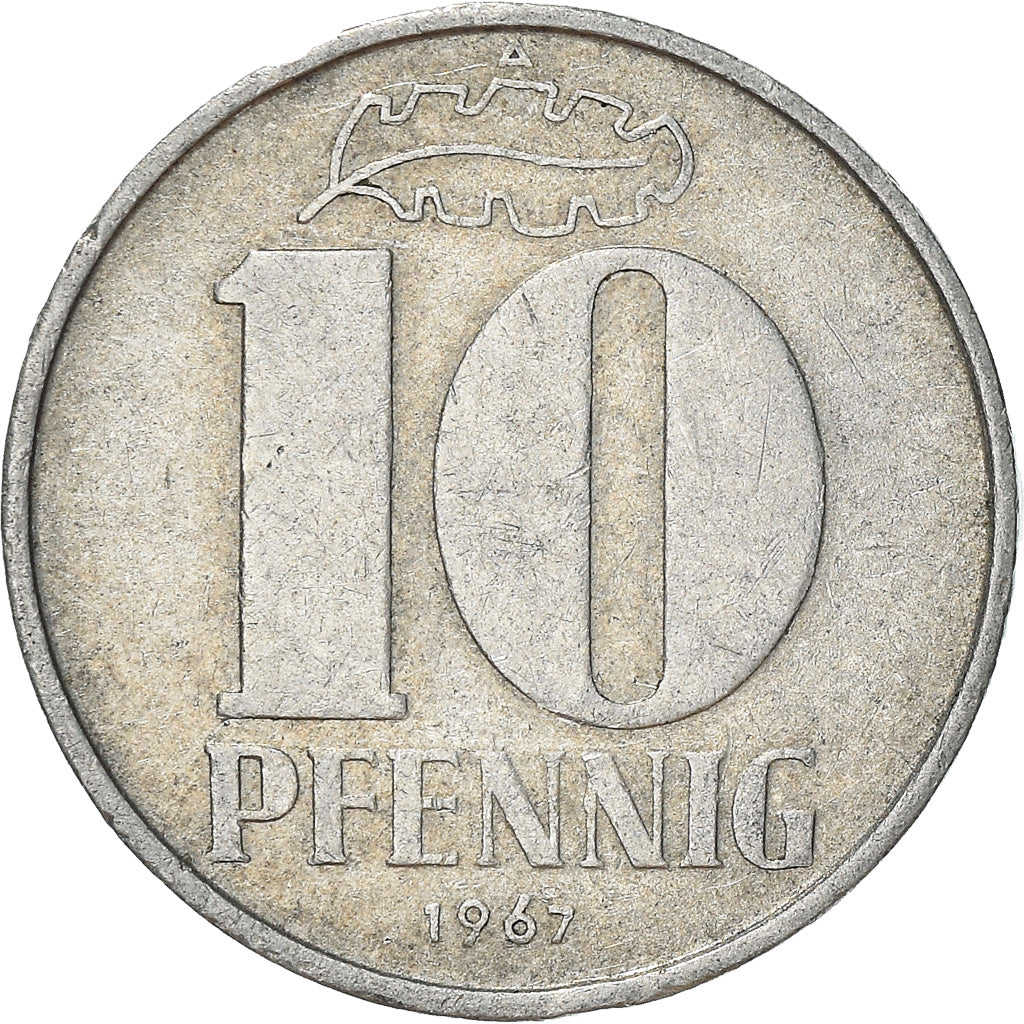 Munten, DUITSE DEMOCRATISCHE REPUBLIEK, 10 Pfennig, 1967, Berlin, FR+