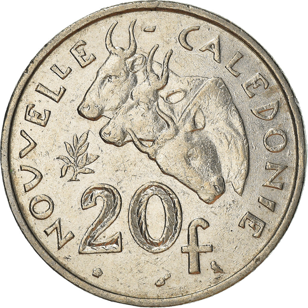 Coin, New Caledonia, 20 Francs, 1970, Paris, VF(30-35), Nickel, KM:6
