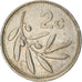Münze, Malta, 2 Cents, 1993, British Royal Mint, S+, Copper-nickel, KM:94