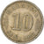 Coin, Malaysia, 10 Sen, 1967, Franklin Mint, VF(30-35), Copper-nickel, KM:3