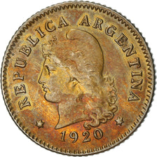 Moneta, Argentina, 10 Centavos, 1920, SPL, Rame-nichel, KM:35