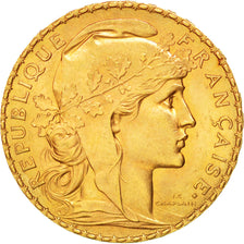 FRANCE, Marianne, 20 Francs, 1914, KM #857, MS(60-62), Gold, Gadoury #1064a,...