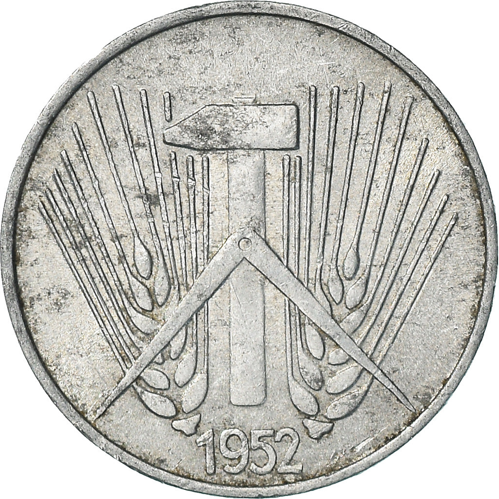 Munten, DUITSE DEMOCRATISCHE REPUBLIEK, Pfennig, 1952, Berlin, ZF+, Aluminium