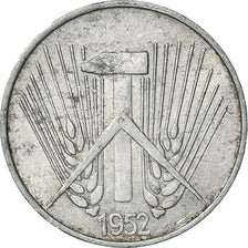 Coin, GERMAN-DEMOCRATIC REPUBLIC, Pfennig, 1952, Berlin, AU(50-53), Aluminum