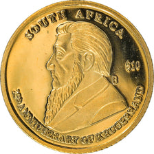 Moeda, Libéria, 10 Dollars, 2005, MS(65-70), Dourado