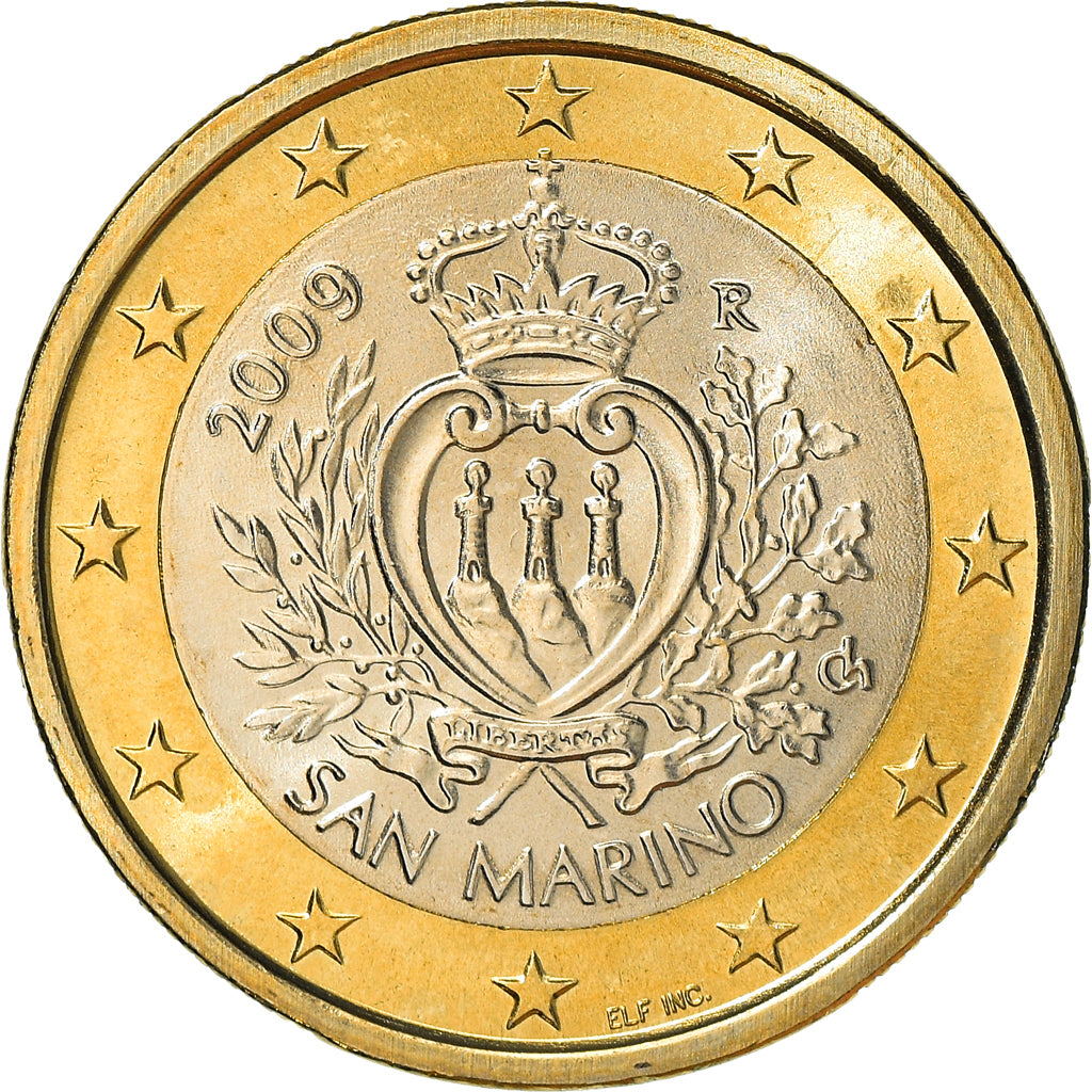 San Marino, Euro, 2009, Rome, SPL+, Bi-metallico, KM:485
