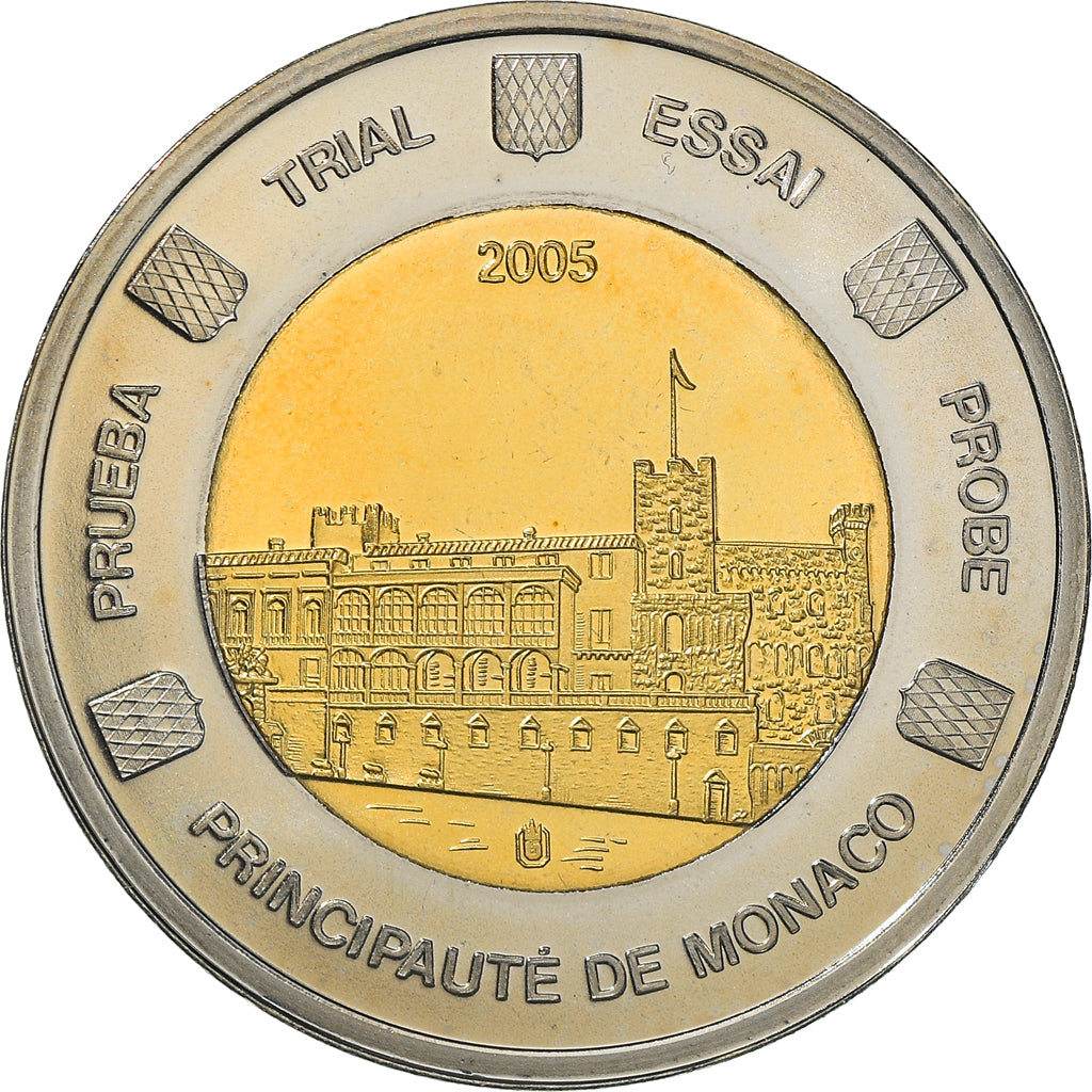 Monaco, medaglia, Essai 2 euros, 2005, FDC, Bi-metallico