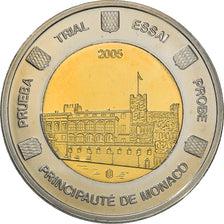 Monaco, medaglia, Essai 2 euros, 2005, FDC, Bi-metallico