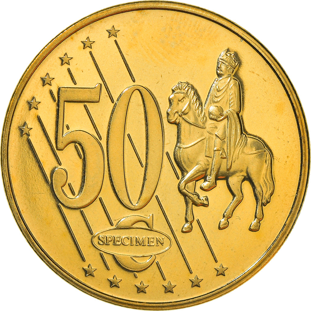 Monaco, Medal, Essai 50 cents, 2005, MS(65-70), Bi-Metallic