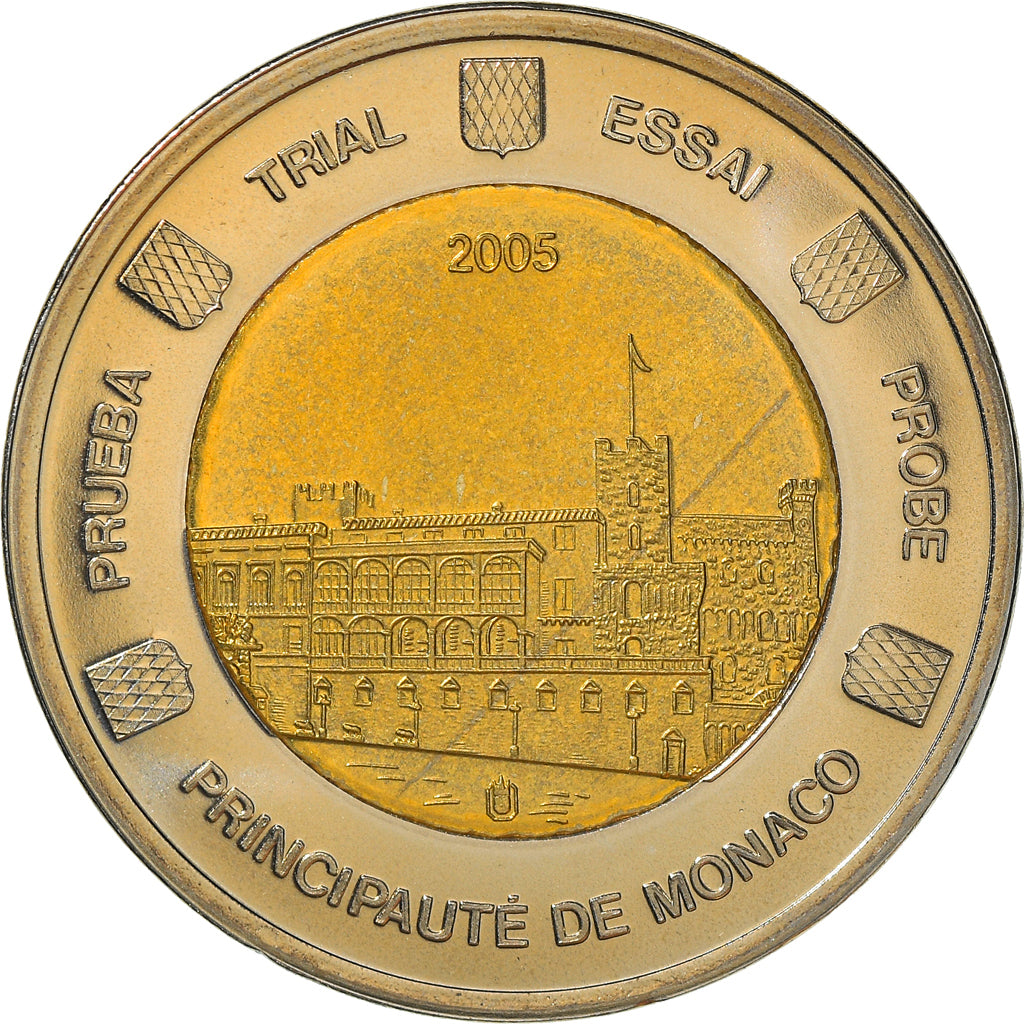 Monaco, medaglia, Essai 2 euros, 2005, FDC, Bi-metallico