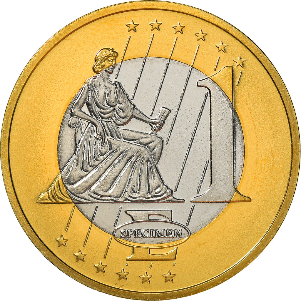 Monaco, medaglia, Essai 1 euro, 2005, FDC, Bi-metallico