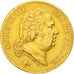 FRANCE, Louis XVIII, 40 Francs, 1818, Lille, KM #713.6, EF(40-45), Gold,...