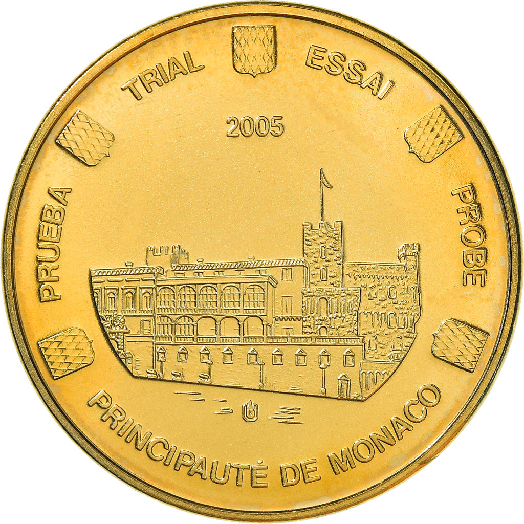Monaco, medaglia, Essai 50 cents, 2005, SPL+, Bi-metallico