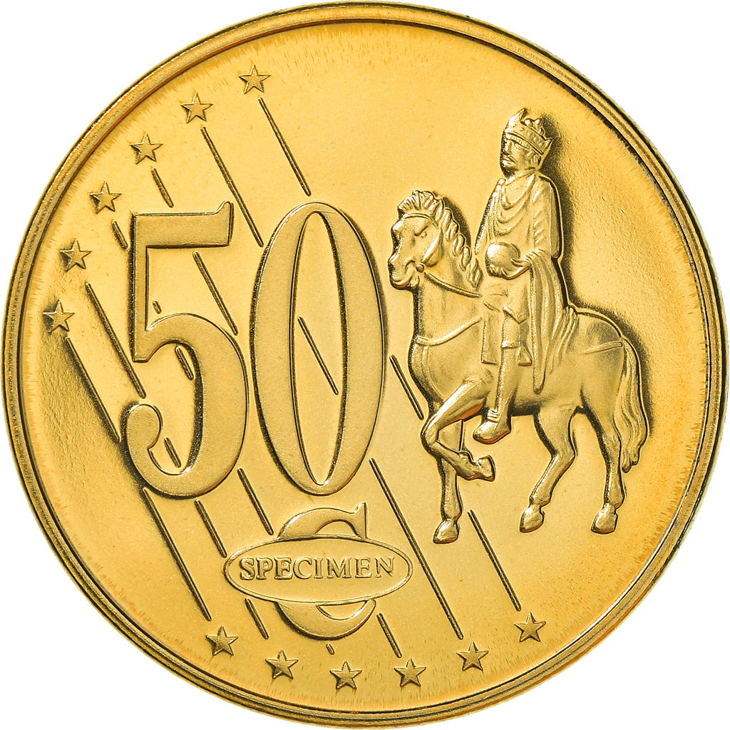 Monaco, Medaille, Essai 50 cents, 2005, STGL, Bi-Metallic
