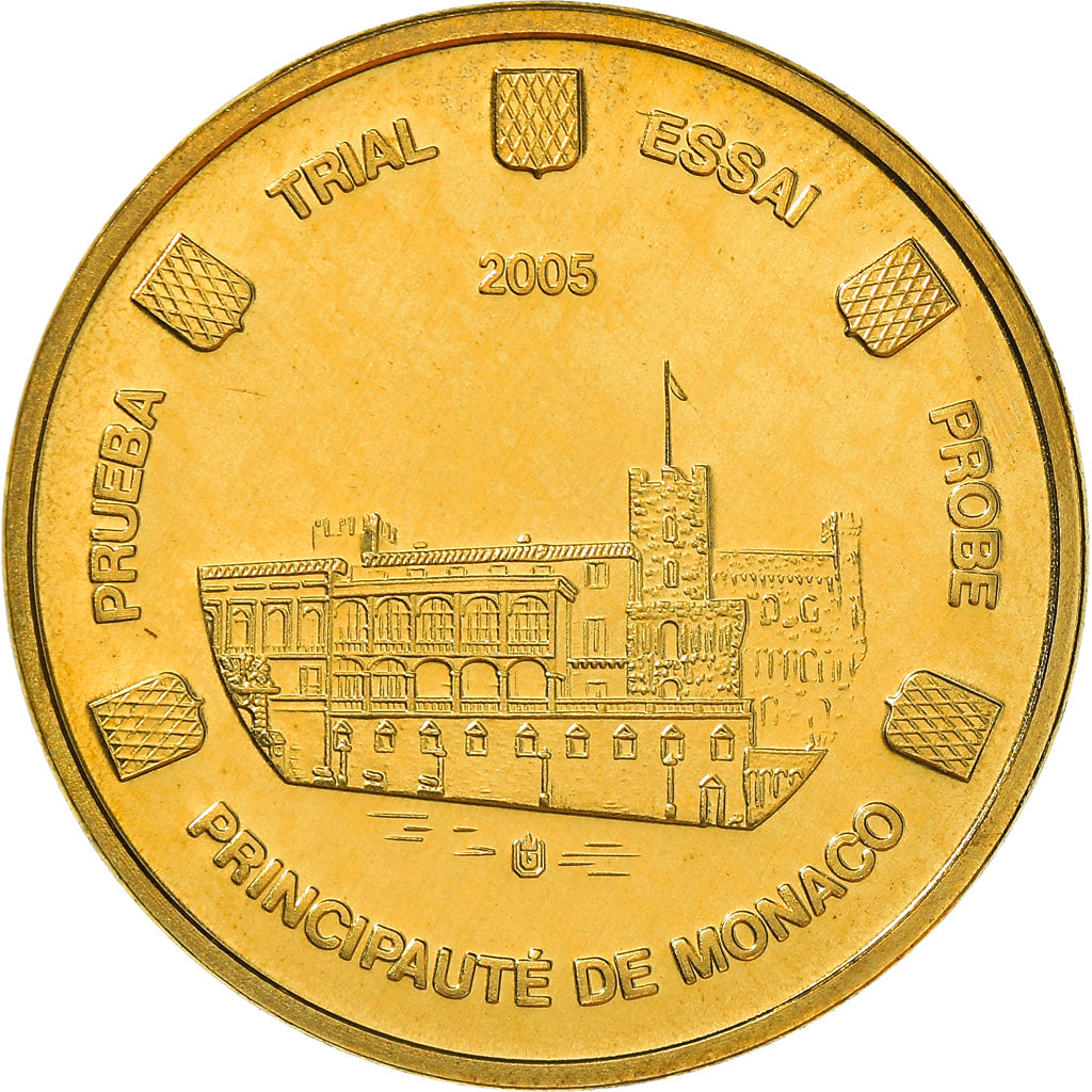 Monaco, Médaille, Essai 20 cents, 2005, SPL+, Bi-Metallic