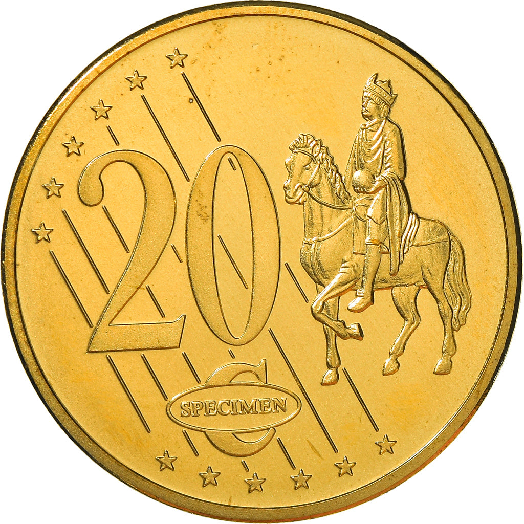 Monaco, Médaille, Essai 20 cents, 2005, SPL+, Bi-Metallic