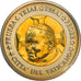 Vaticano, medaglia, 2 E, Essai-Trial Jean Paul II, 2002, FDC, Bi-metallico