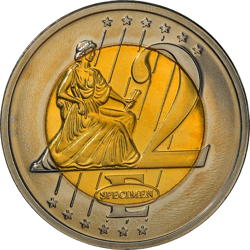 Estonia, Medal, 2 E, Essai-Trial, 2003, Exonumia, MS(65-70), Bi-Metallic