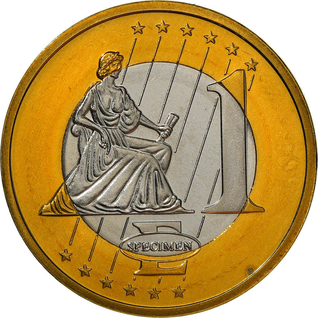 Estonia, Médaille, 1 E, Essai-Trial, 2003, Paranumismatique, FDC, Bi-Metallic