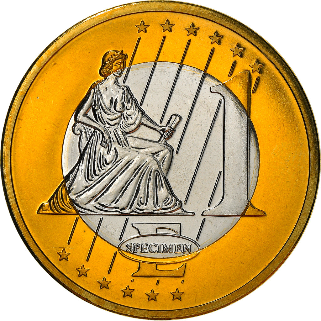 Vaticaan, Medaille, 1 E, Essai-Trial Benoit XVI, 2008, FDC, Bi-Metallic