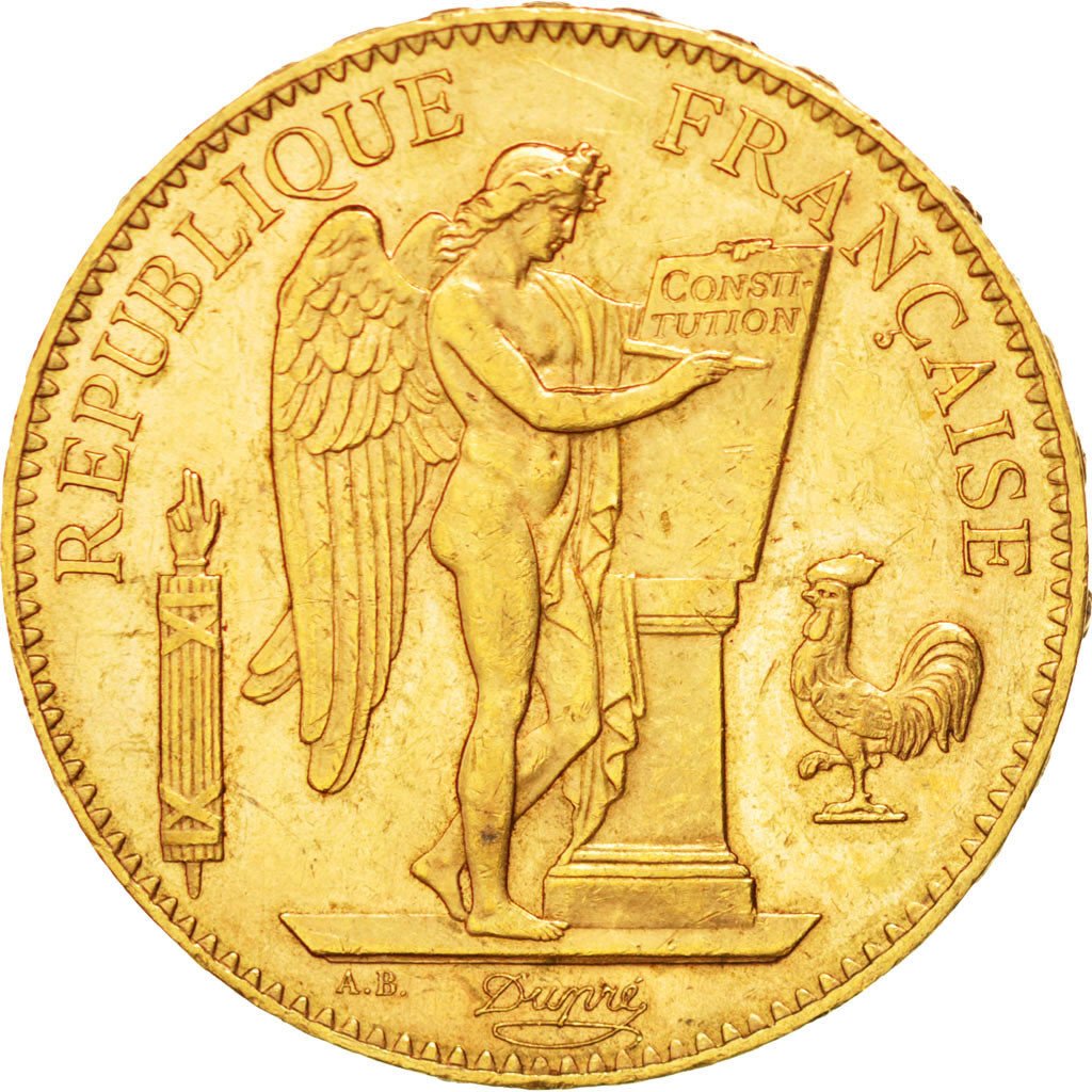 FRANCE, Génie, 100 Francs, 1900, Paris, KM #832, AU(55-58), Gold, Gadoury #1137,