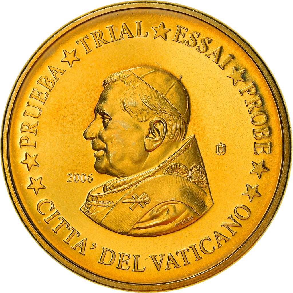 Vaticano, 20 Euro Cent, 2006, unofficial private coin, FDC, Latón