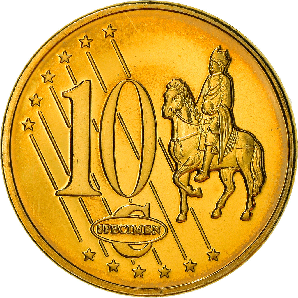 Vatican, 10 Euro Cent, 2006, unofficial private coin, MS(65-70), Brass