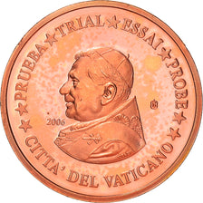 Vatican, 2 Euro Cent, 2006, unofficial private coin, FDC, Copper Plated Steel