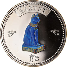 Egypt, Medal, Trésors d'Egypte, Bastet, MS(65-70), Copper-nickel