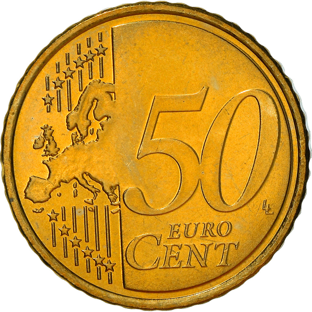 Slowenien, 50 Euro Cent, 2007, Vantaa, UNZ+, Messing, KM:73