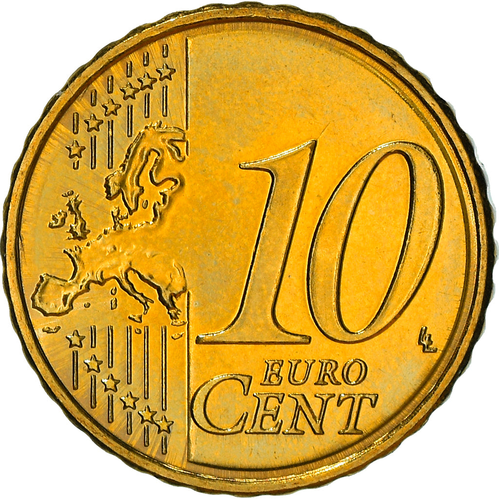 Slovénie, 10 Euro Cent, 2007, SPL+, Laiton, KM:71