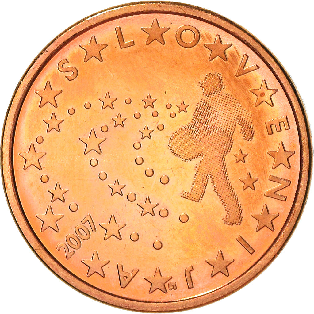 Slovénie, 5 Euro Cent, 2007, TTB+, Copper Plated Steel, KM:70