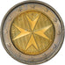 Malta, 2 Euro, 2008, Paris, MS(63), Bi-Metallic, KM:132