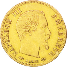 Moneda, Francia, Napoleon III, Napoléon III, 5 Francs, 1859, Paris, MBC+, Oro