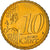 Münze, Zypern, 10 Euro Cent, 2008, UNZ+, Messing, KM:81