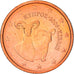 Zypern, 2 Euro Cent, 2008, SS+, Copper Plated Steel, KM:79