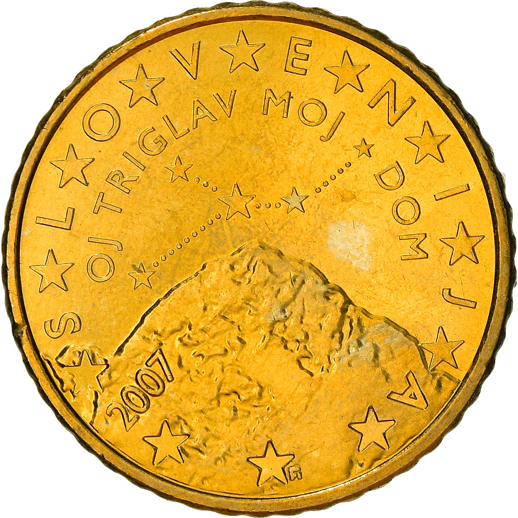 Slovenia, 50 Euro Cent, 2007, Vantaa, SPL, Ottone, KM:73
