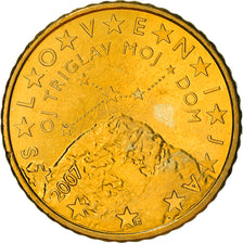 Slovenia, 50 Euro Cent, 2007, Vantaa, SPL, Ottone, KM:73