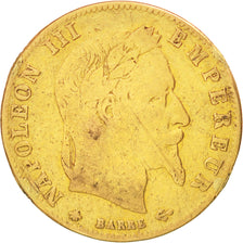 FRANCE, Napoléon III, 5 Francs, 1863, Paris, KM #803.1, F(12-15), Gold, Gadoury