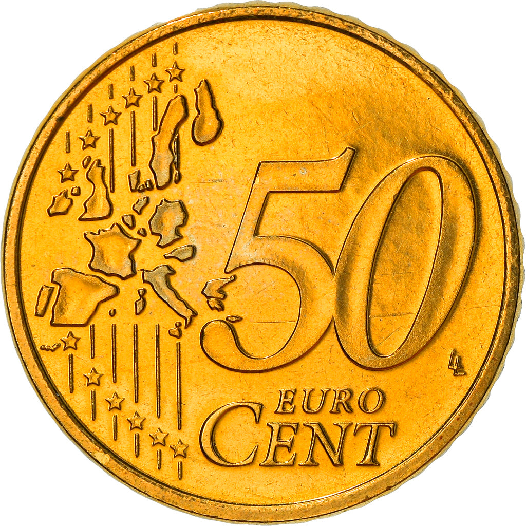 Lussemburgo, 50 Euro Cent, 2002, Utrecht, SPL, Ottone, KM:80