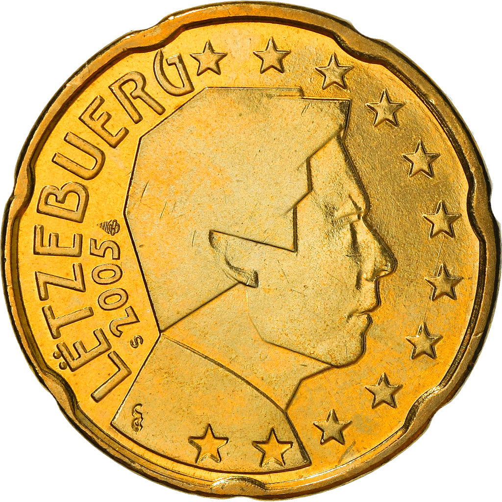 Lussemburgo, 20 Euro Cent, 2005, Utrecht, SPL, Ottone, KM:79