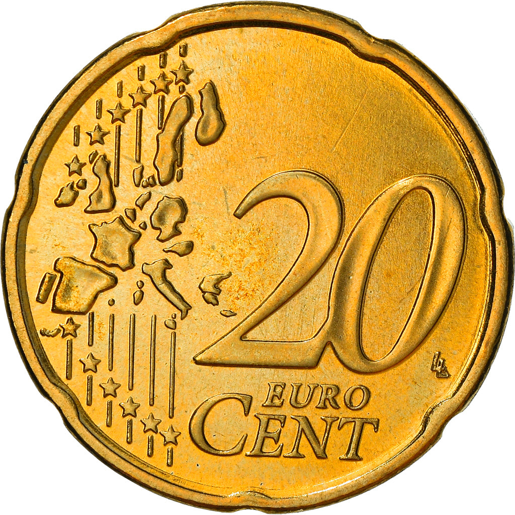 Lussemburgo, 20 Euro Cent, 2005, Utrecht, SPL, Ottone, KM:79