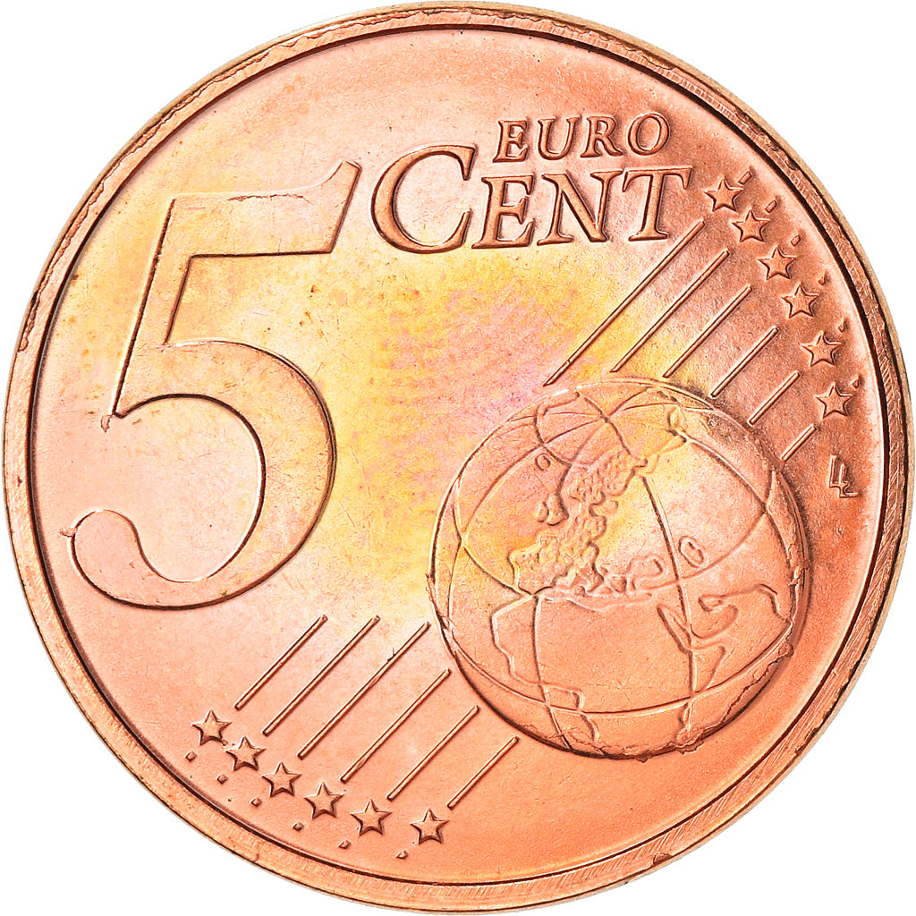 Luxembourg, 5 Euro Cent, 2002, SUP+, Copper Plated Steel, KM:77