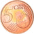 Luxemburgo, 5 Euro Cent, 2002, EBC+, Cobre chapado en acero, KM:77