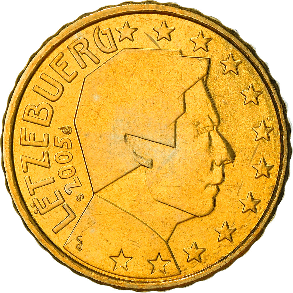 Luxemburg, 10 Euro Cent, 2005, Utrecht, VZ+, Messing, KM:78