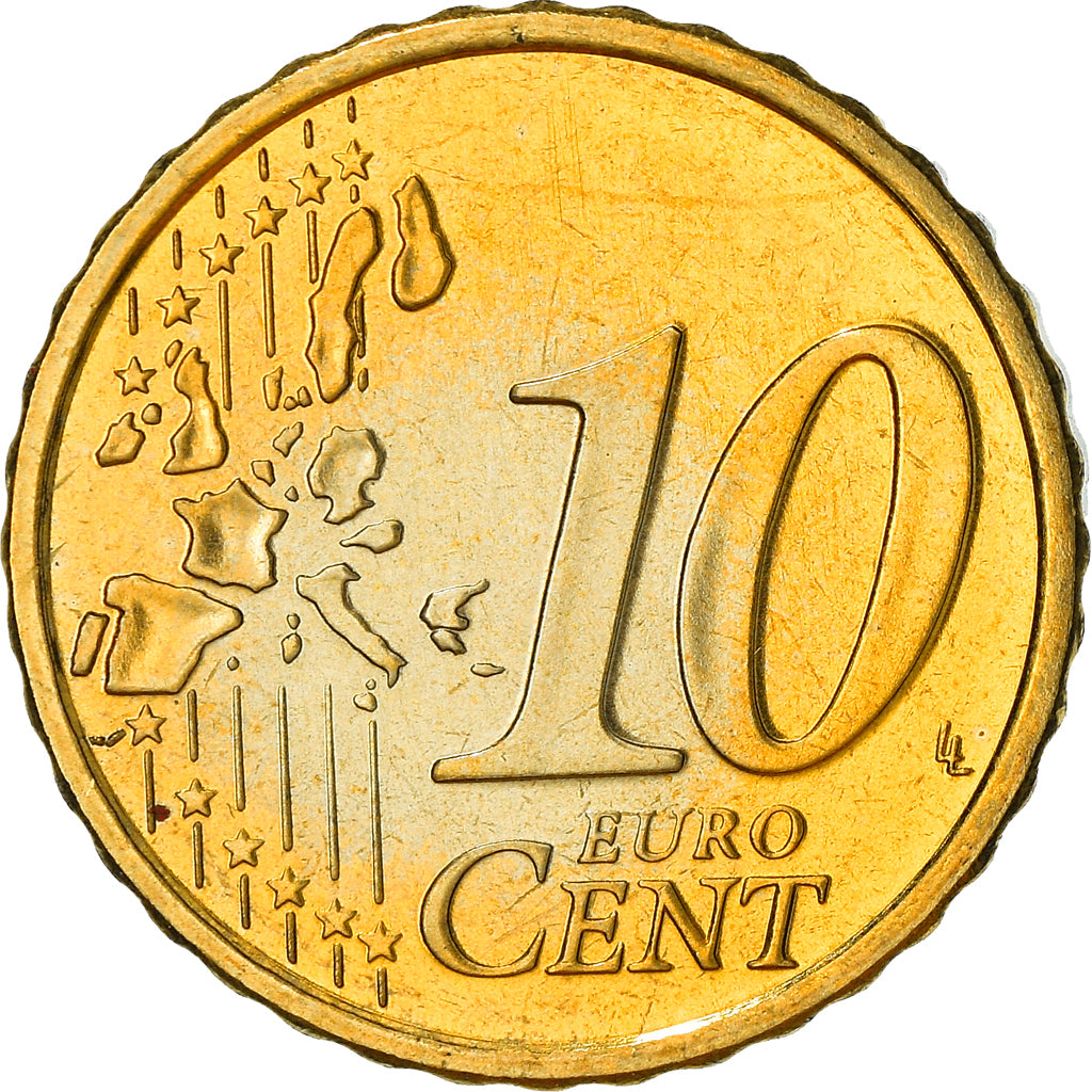 Luxemburg, 10 Euro Cent, 2005, Utrecht, VZ+, Messing, KM:78